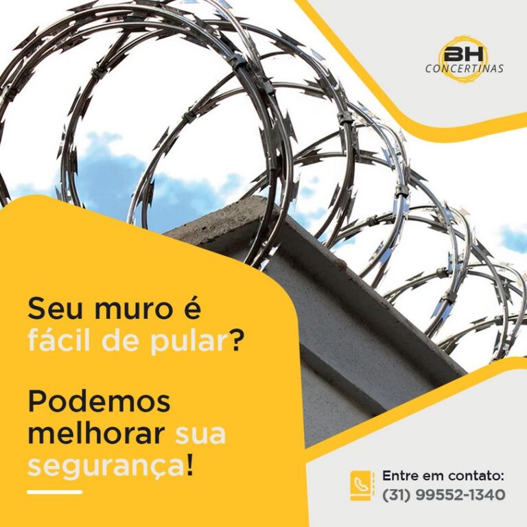 Seu muro é facil de pular? Podemos melhorar a sua segurança.