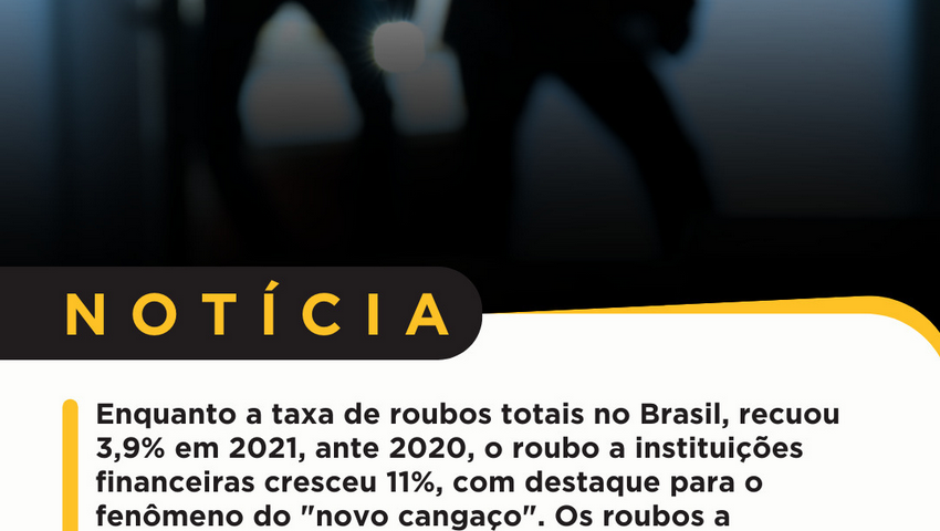 Noticia Taxa de roubos totais no Brasil segundo a Anuário Brasileiro de Segurança Pública