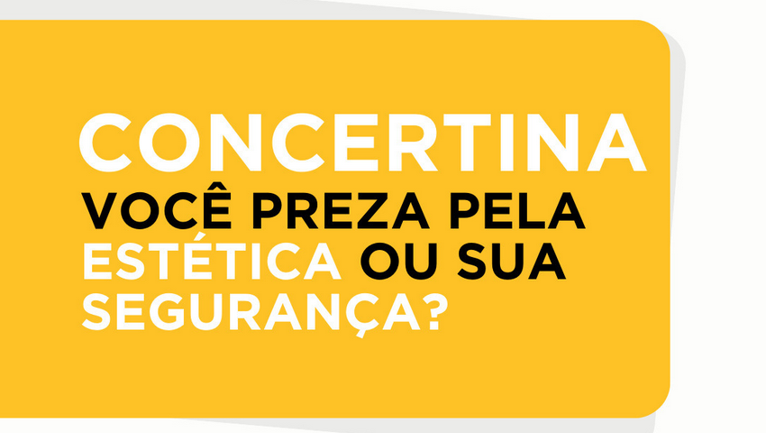 Concertina Voce Preza Pela Estetica ou sua Segurança