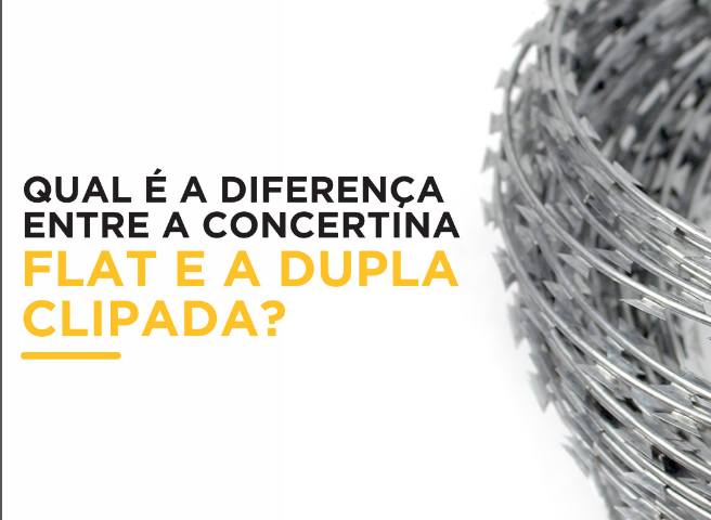 Qual é a diferença entre a Concertina Flat e a Dupla Clipada